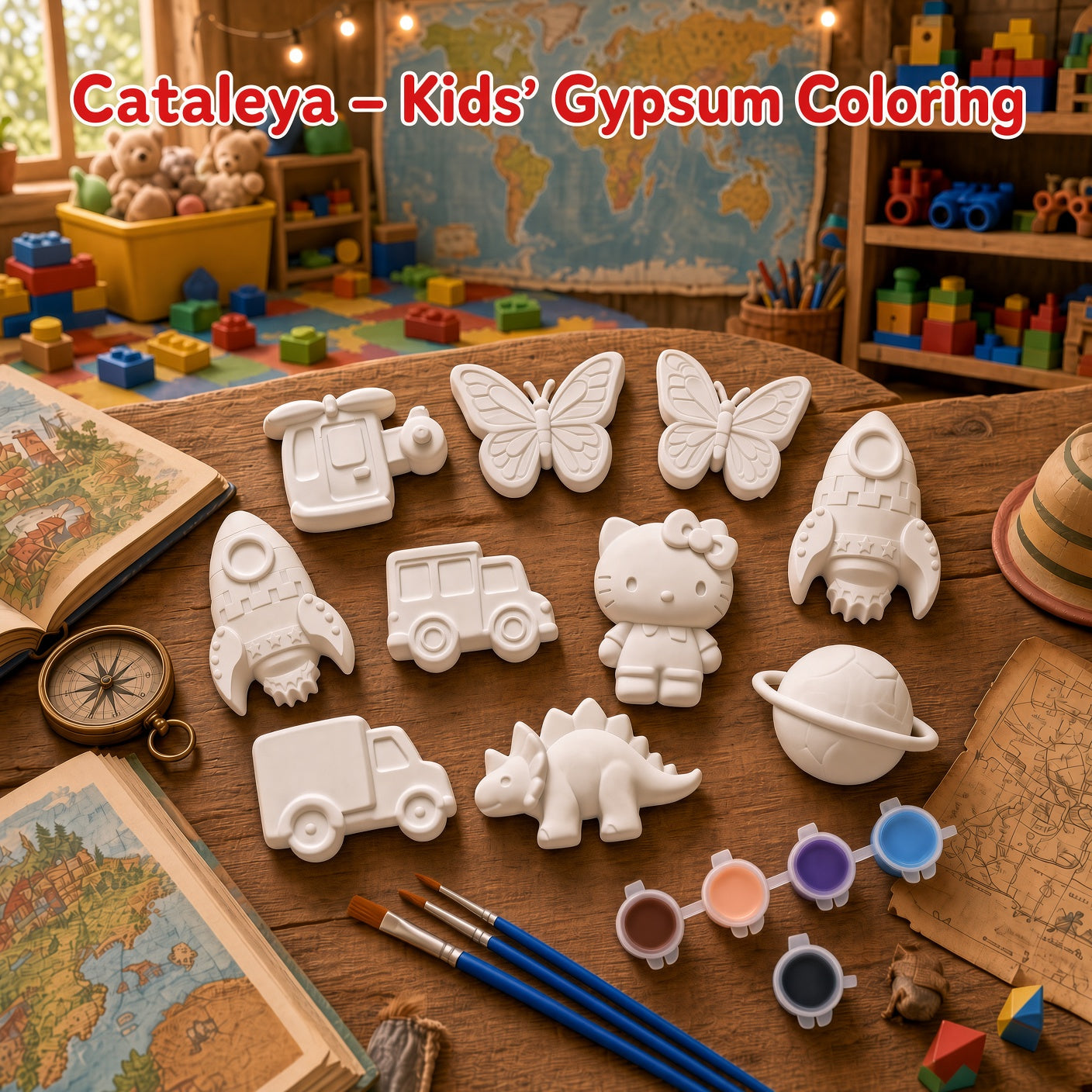 Cataleya - Kids' Gypsum Coloring Set