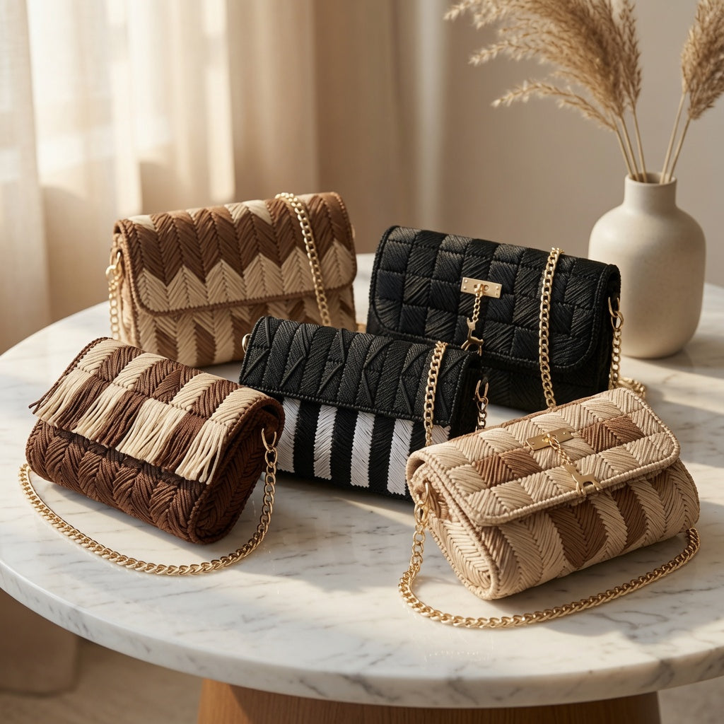 The Reem Label - Braided Cord Bags