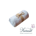 White & Beige Patterned Throw - Single