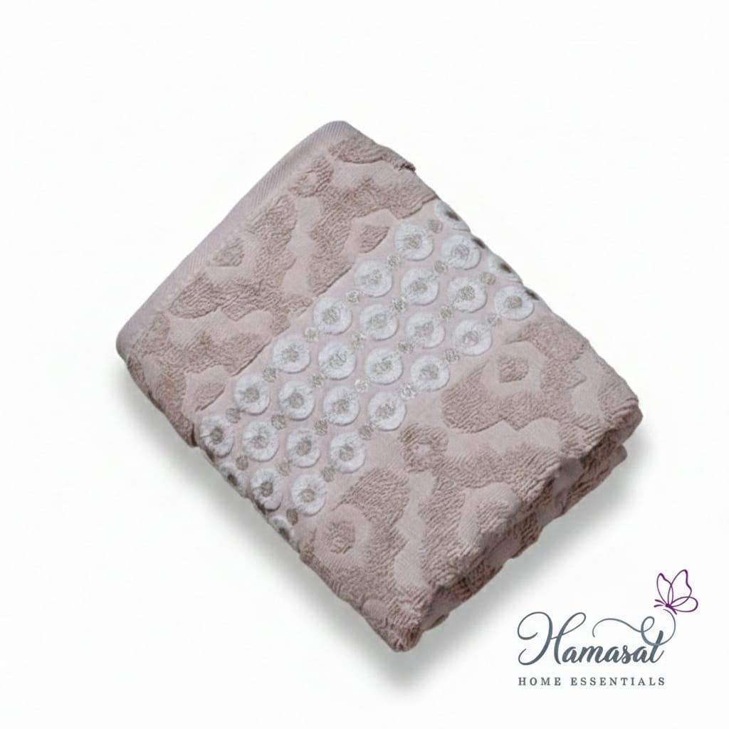 Circular Woven Relief Towel (50x90cm)