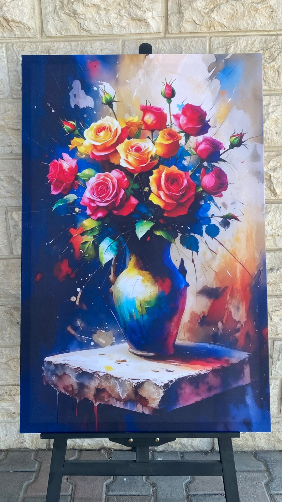 Velvet Wall Art with UV Printing (65× 100 cm) – by Details