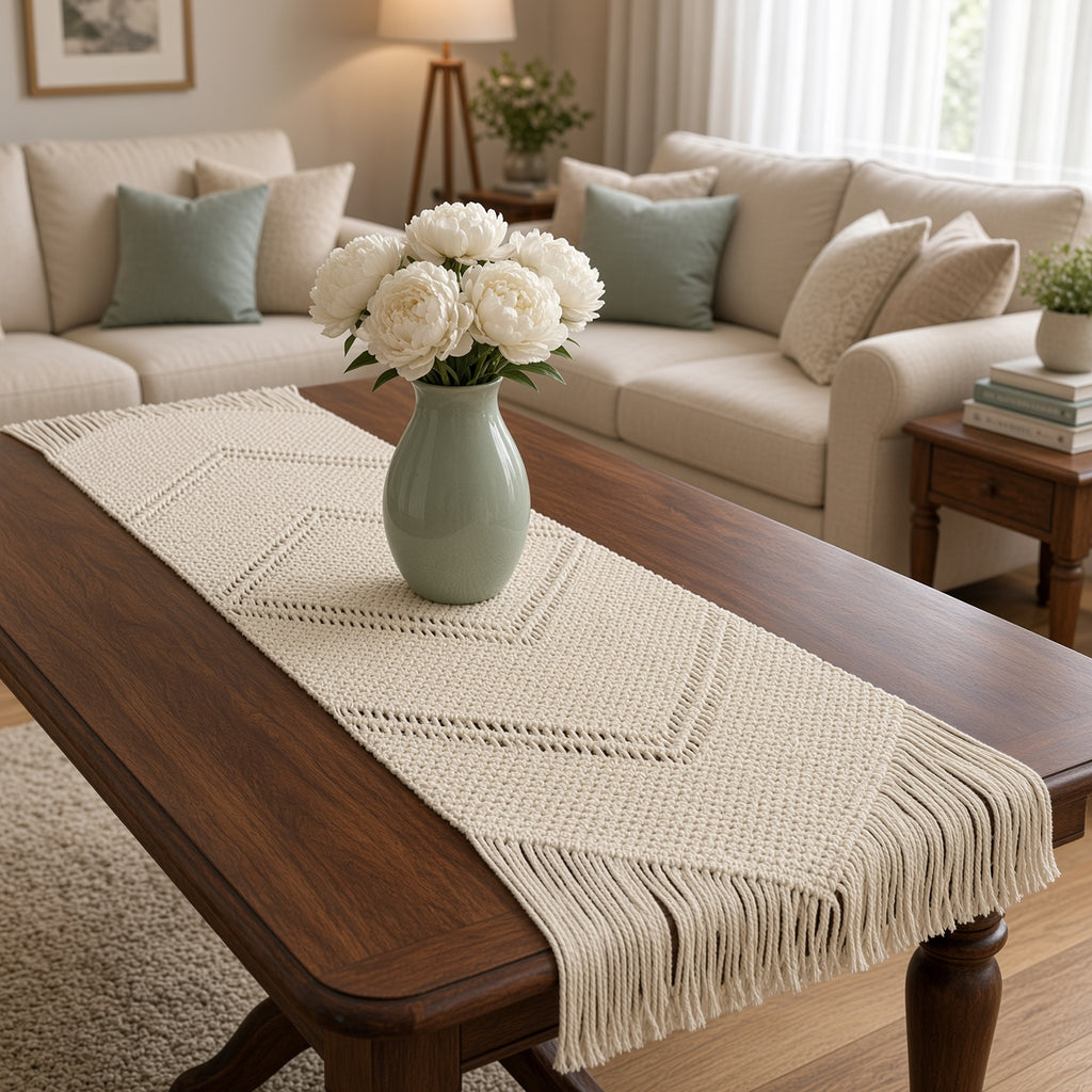 Macramé Table Runners - by Art of Thread
