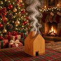 Christmas Cottage Incense Burner - by Forest Arts