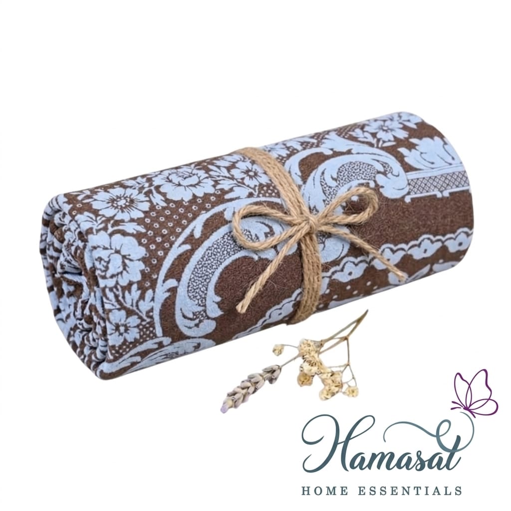 Damask-patterned throw - Double