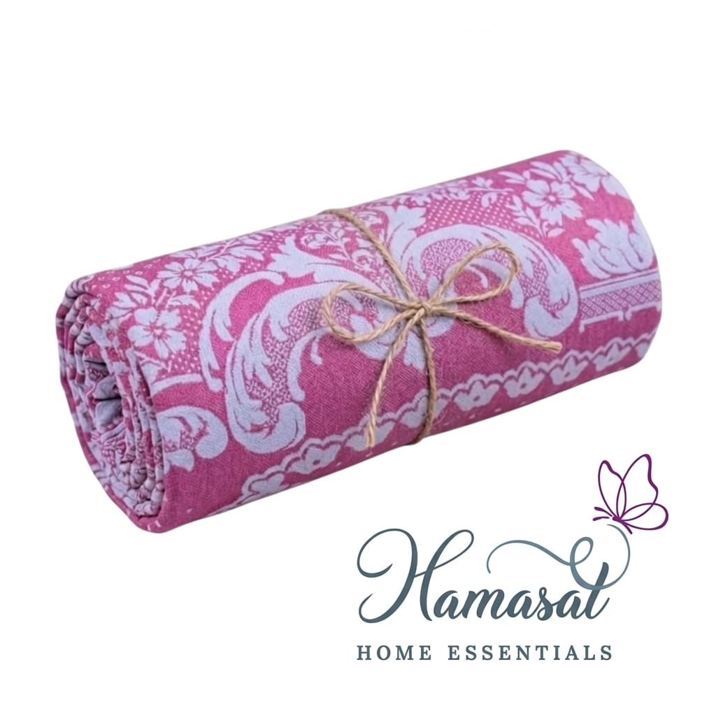 Damask-patterned throw - Double