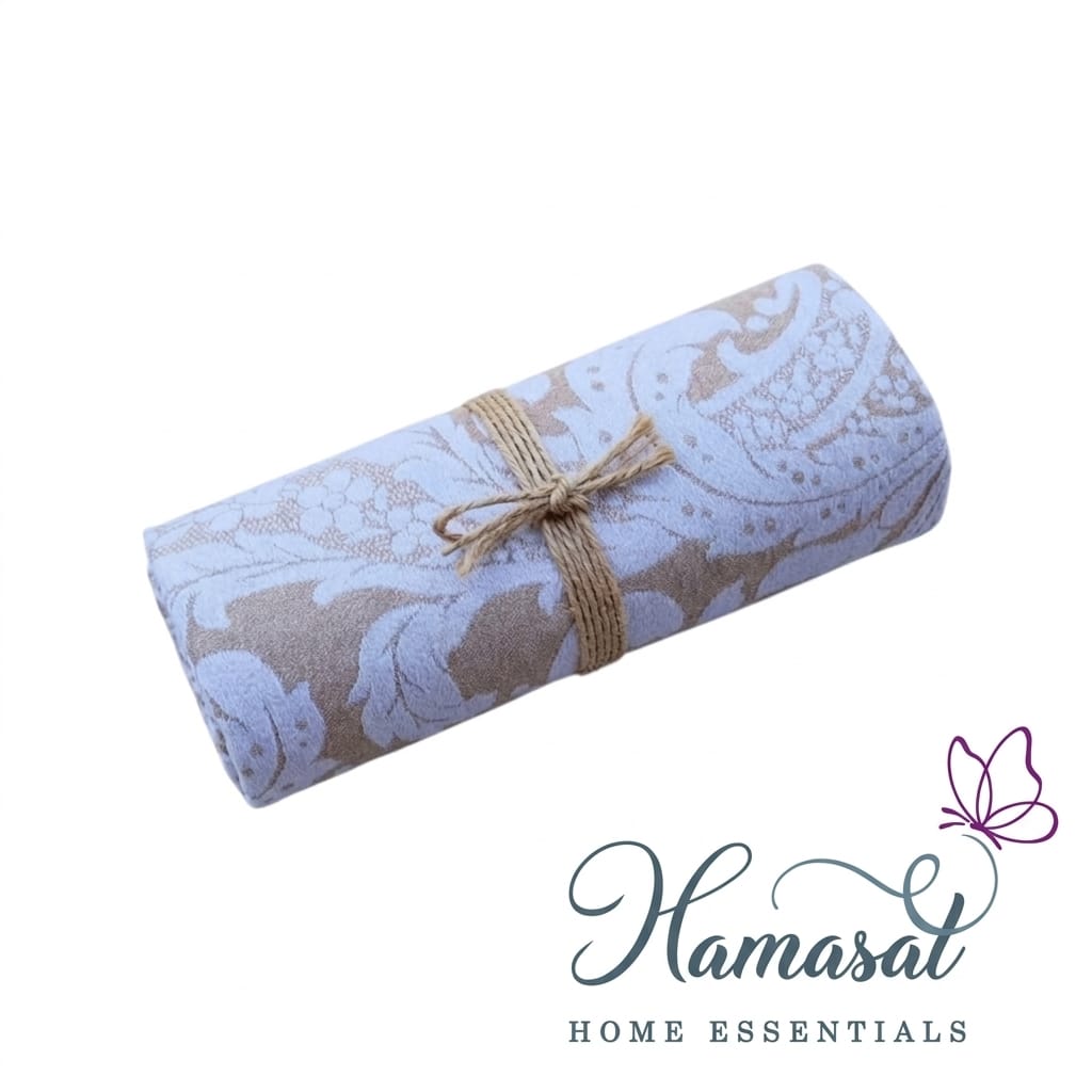 Damask-patterned throw - Single