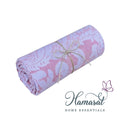 Damask-patterned throw - Single