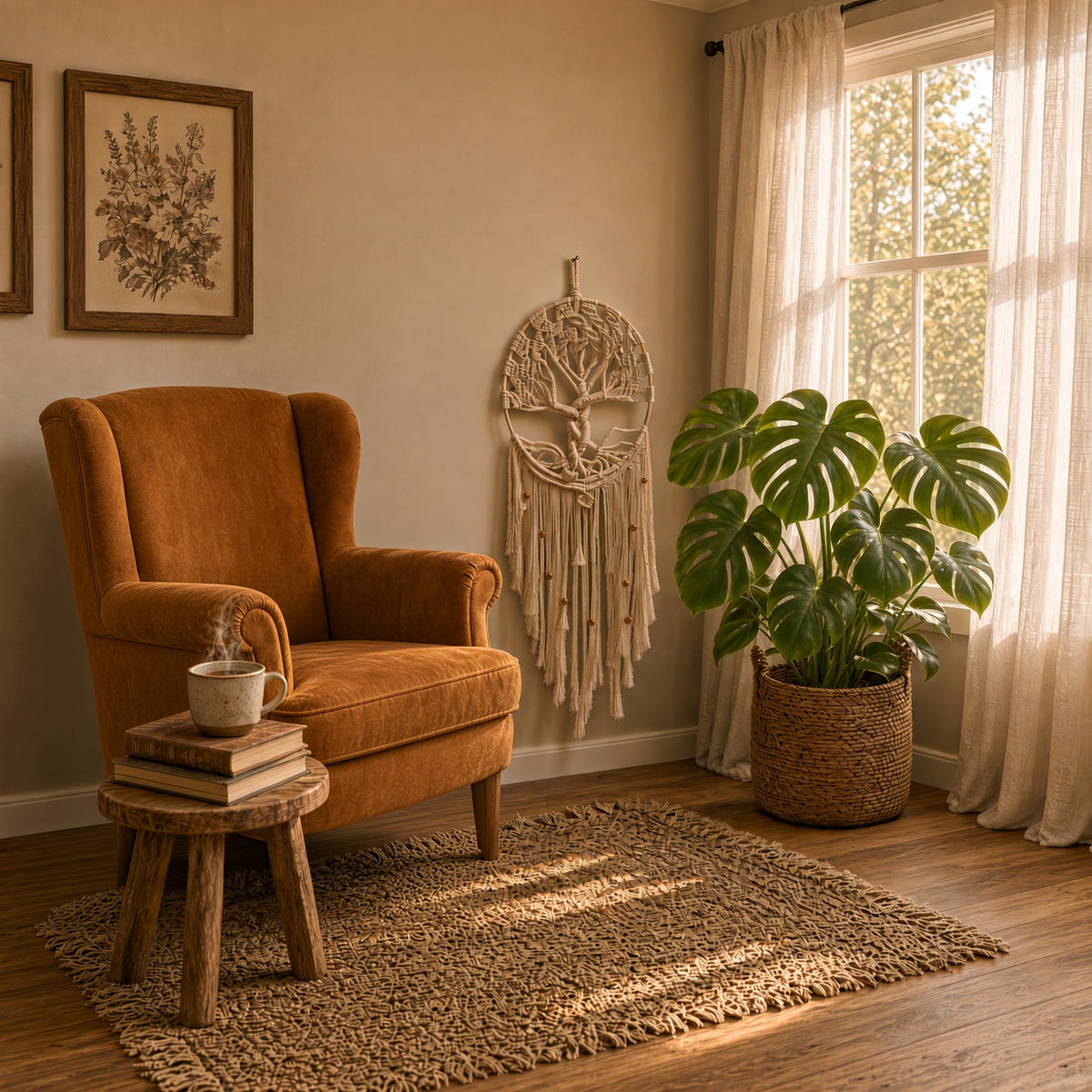 Macramé  Dream catcher - by Art of Thread