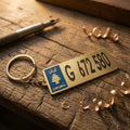 Engraved Brass Keychains - Rectangle by BG