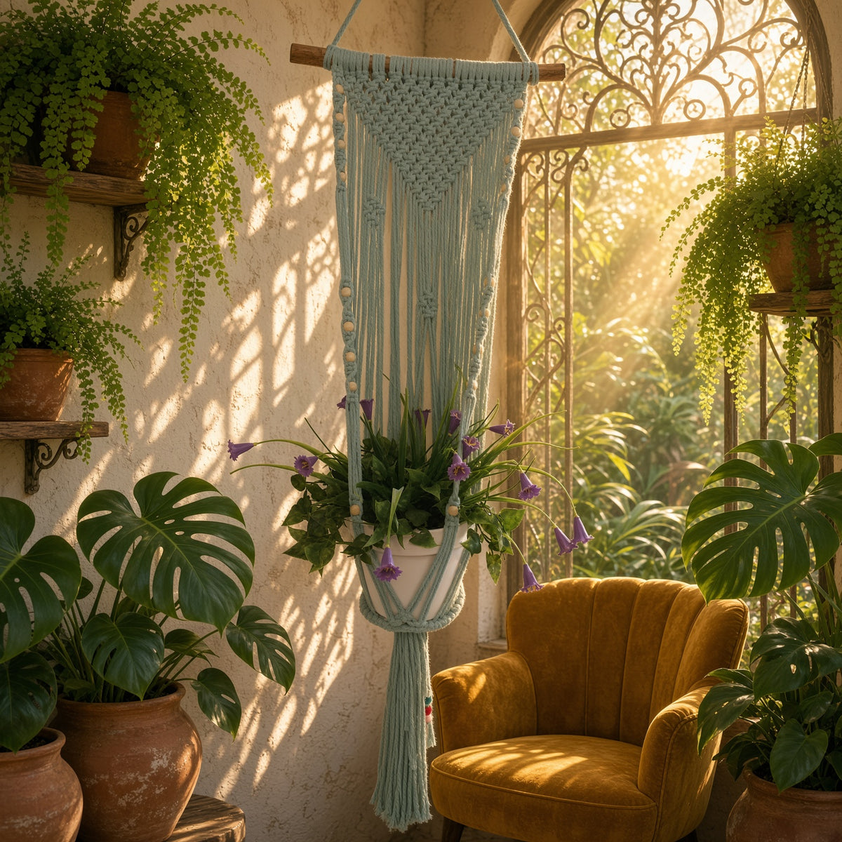 Macramé Plant Hanger - by Art of Thread