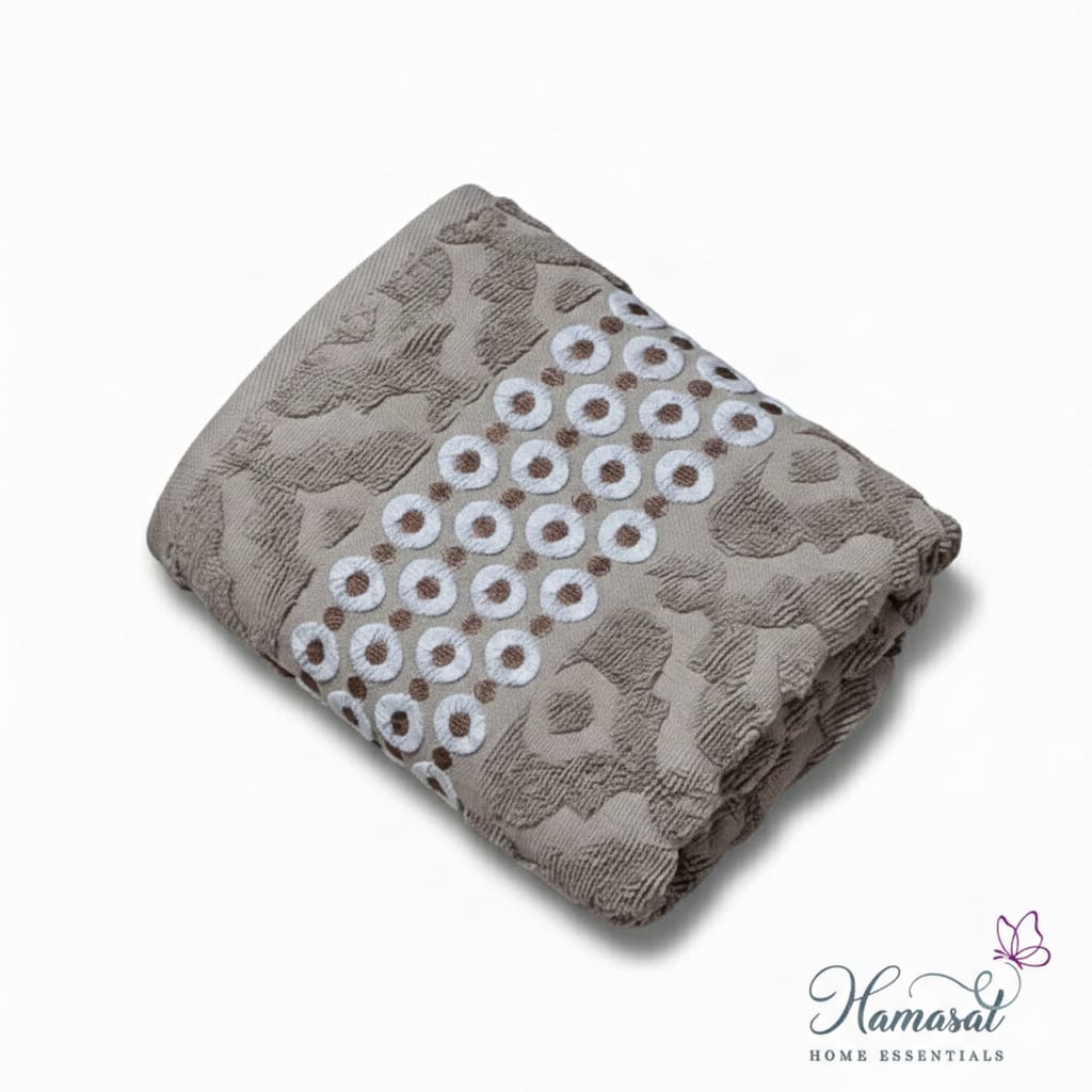 Circular Woven Relief Towel (50x90cm)