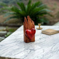 Handcrafted Wooden Heart Décor - by FA