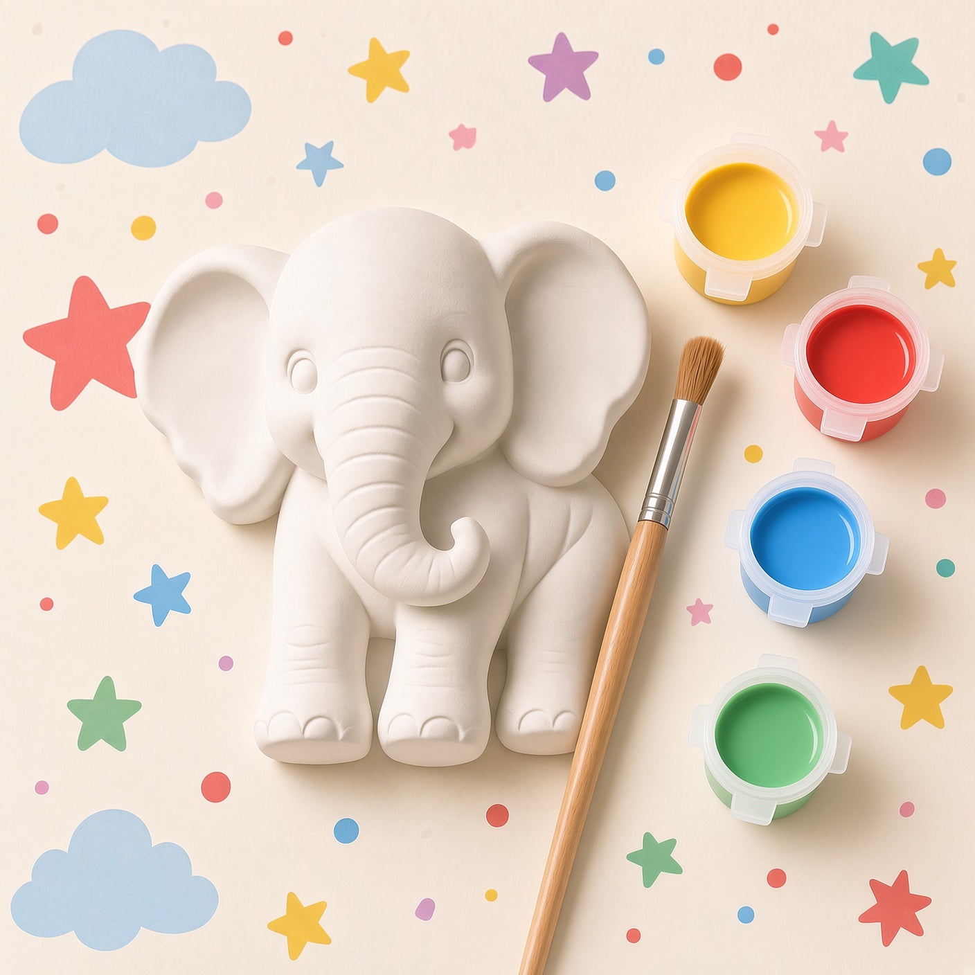 Large Gypsum Coloring Kit (1Pc) – by Cataleya