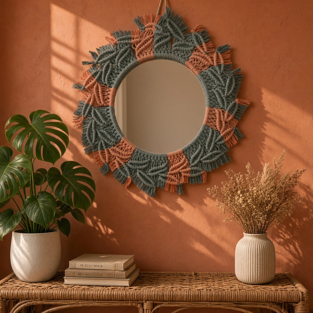 Macramé Mirror - by Art of Thread