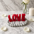 صينية شموع LOVE - من Candles by Ward