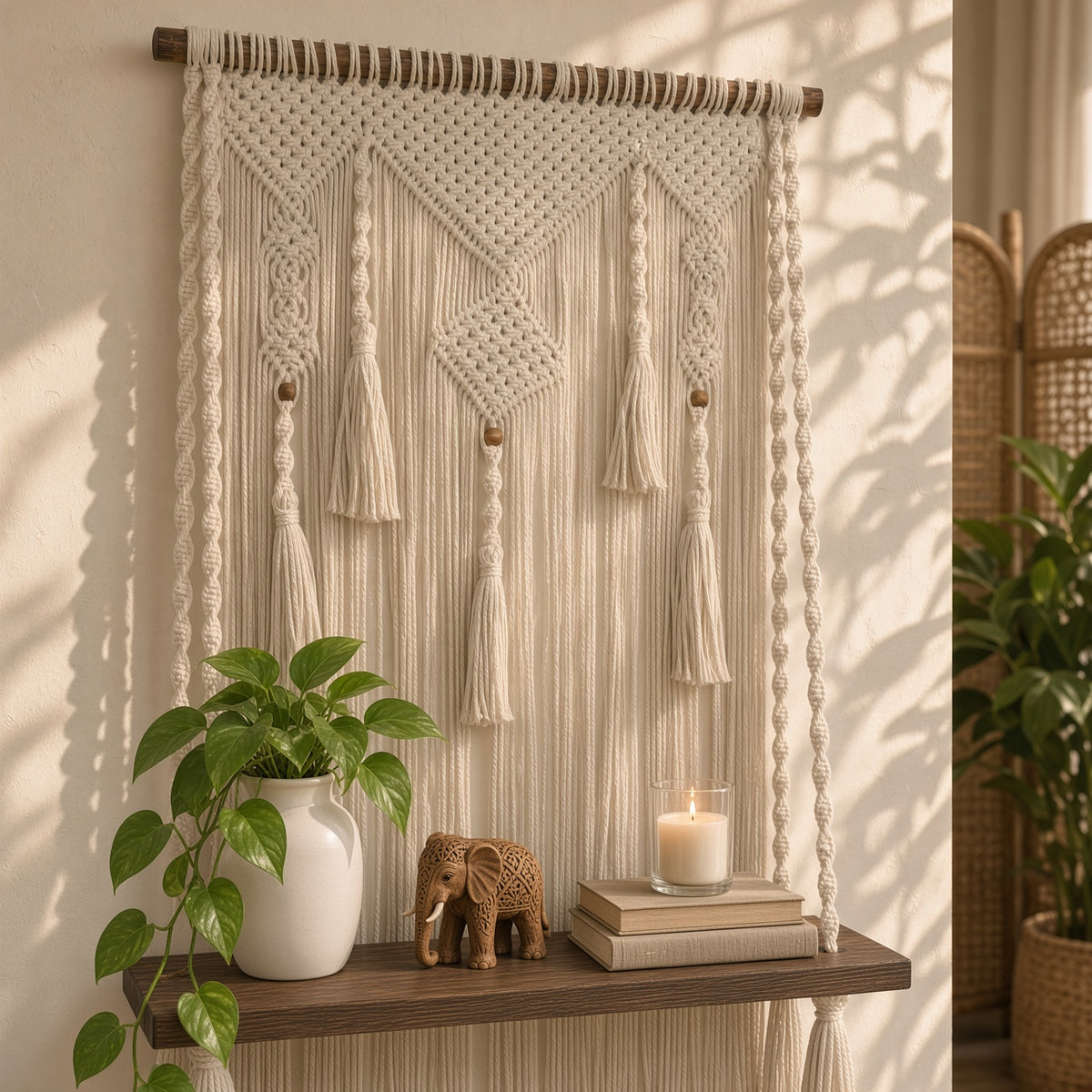 Macramé Wall Shelf - by Art of Thread