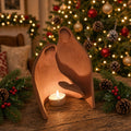 Clay Holy Family Stand - by Forest Arts
