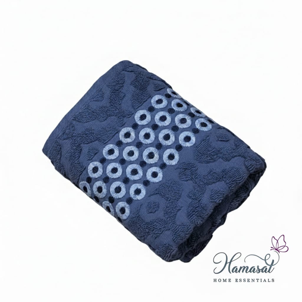 Circular Woven Relief Towel (50x90cm)