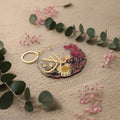 Organic Wavy Circle Resin Keychain - by HoA