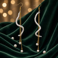 Pearl Cascade Earrings - by Zahraa Fine Jewellery