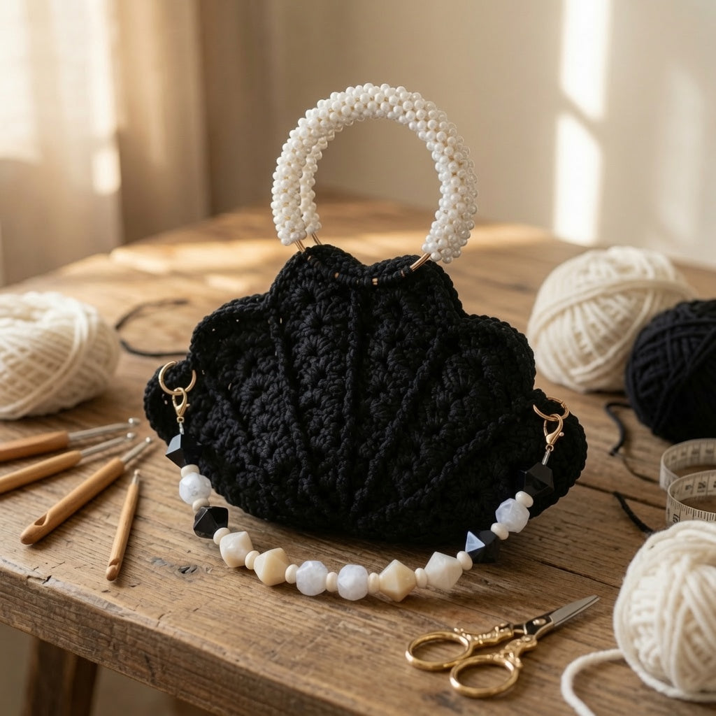 Pearl Seashell Bag- by Lovingly Loomed