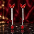 أقراط لهب الياقوت - by Zahraa Fine Jewellery