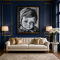 Personalized Charcoal Portrait - by Tattoo Sadek (30x40cm)