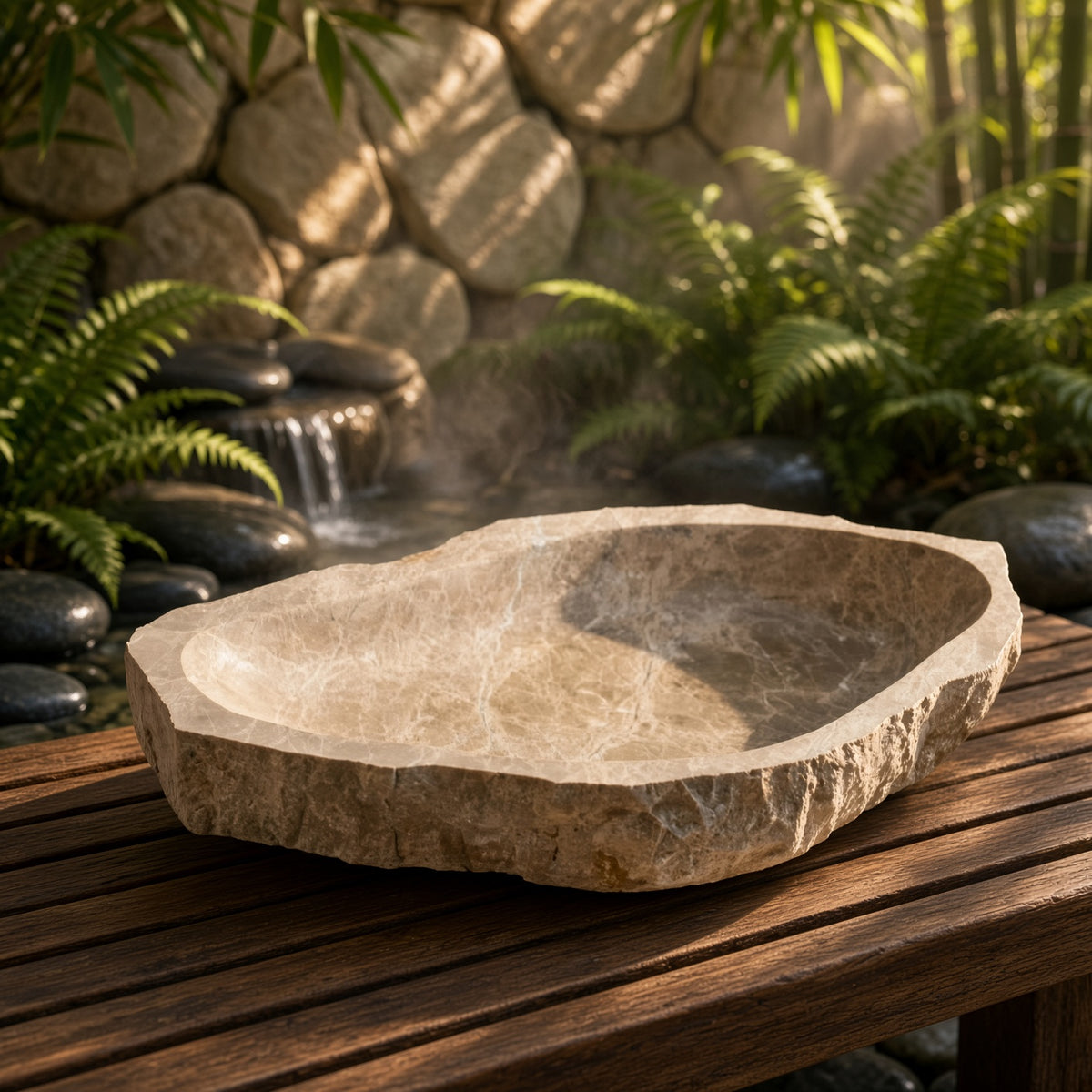 صينية زينة حجرية - by Bedrock Atelier