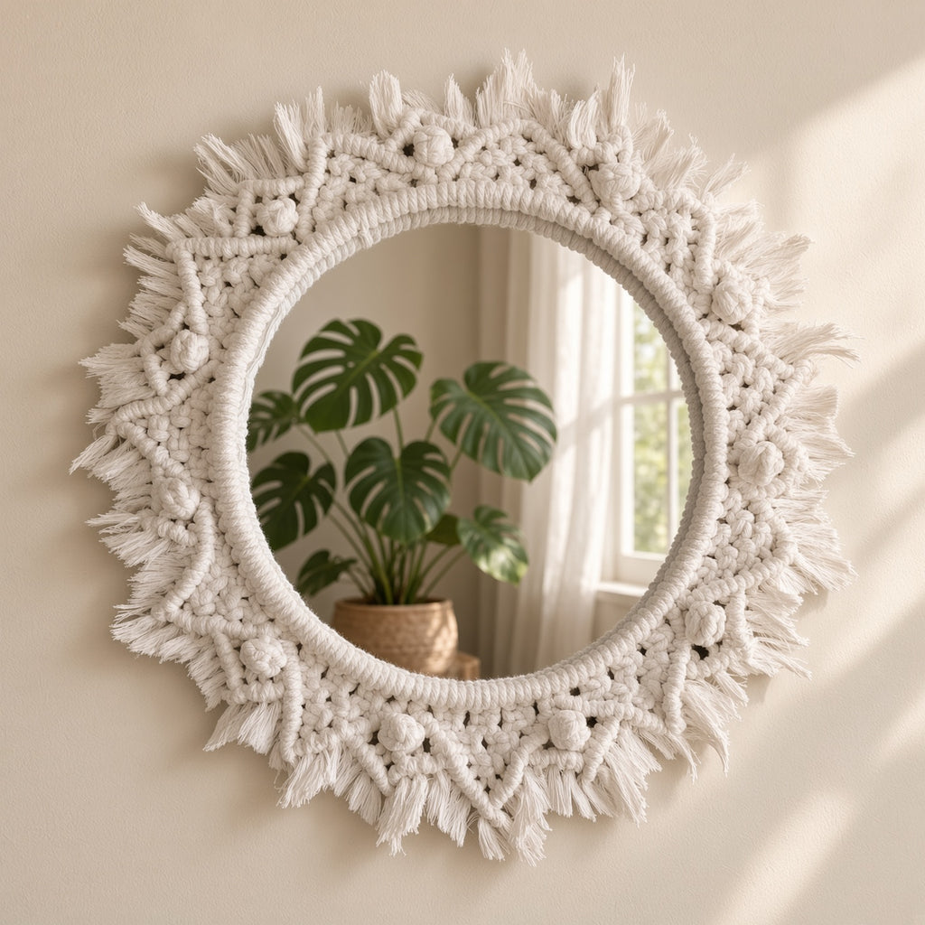 Macramé Mirror - by Art of Thread