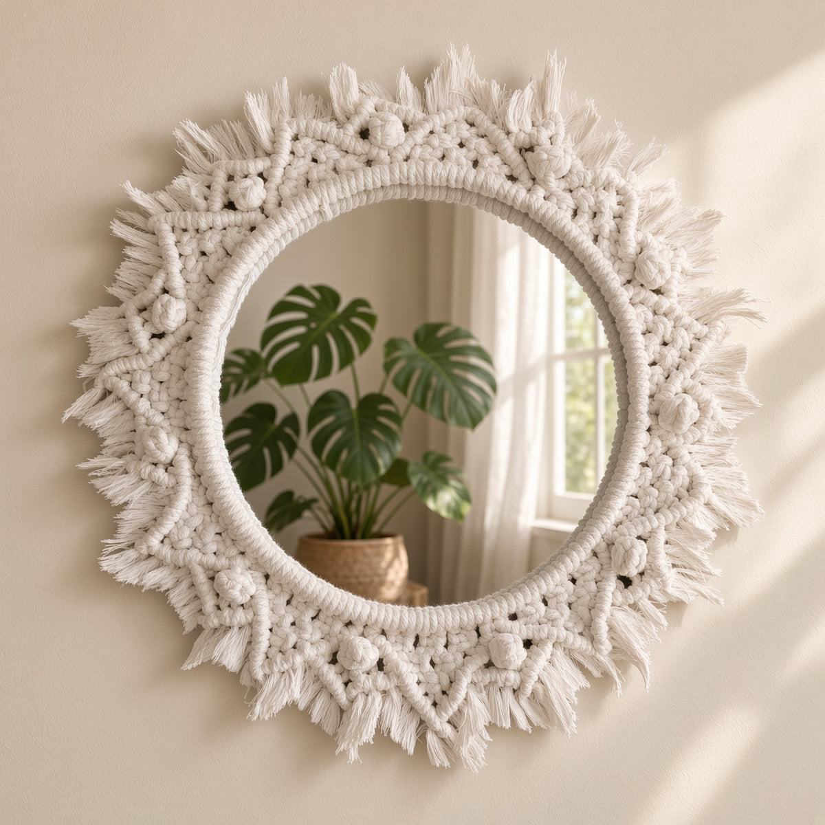 Macramé Mirror - by Art of Thread