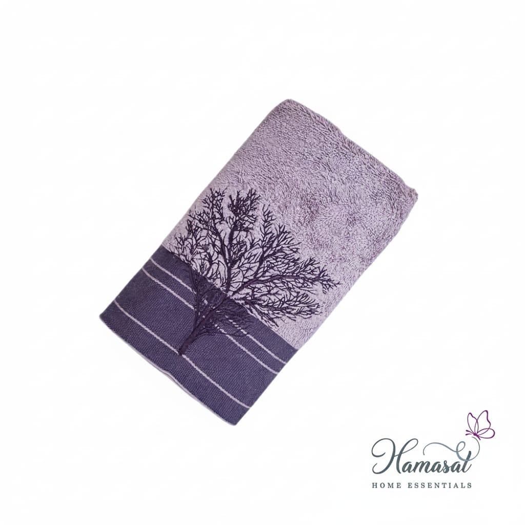 Embroidered Tree Towel