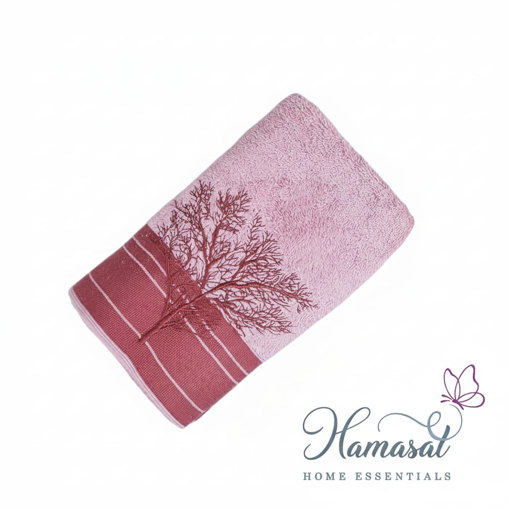 Embroidered Tree Towel