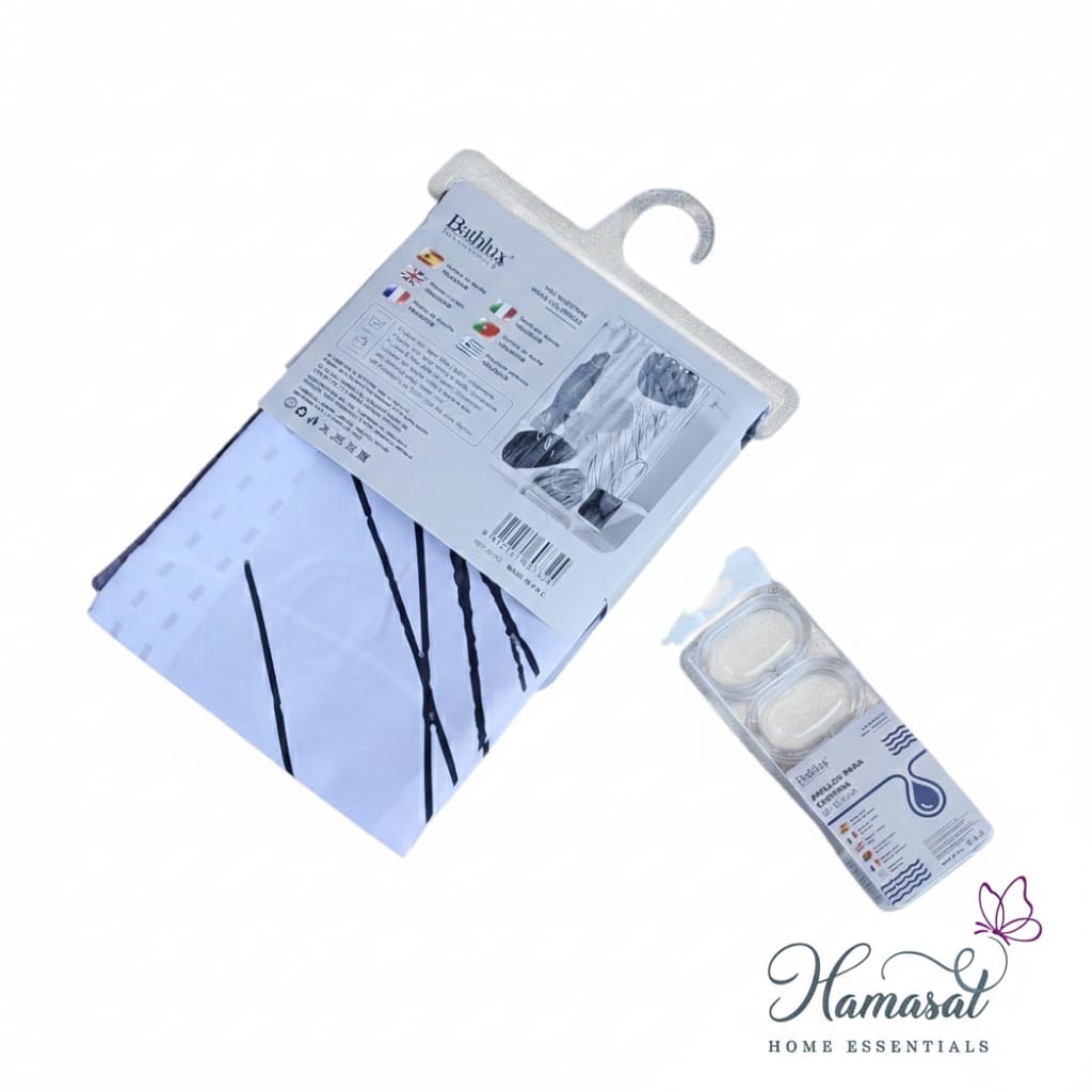 Textured Fabric Shower Curtain (180x180)