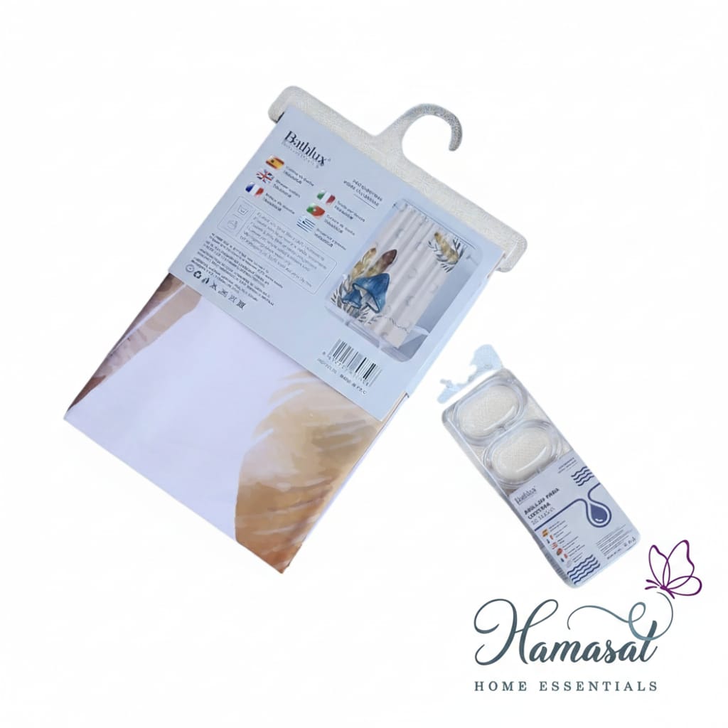 Textured Fabric Shower Curtain (180x180)