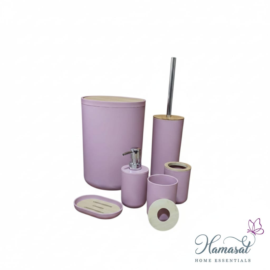 6-Piece Bathroom Accessories Set – Round