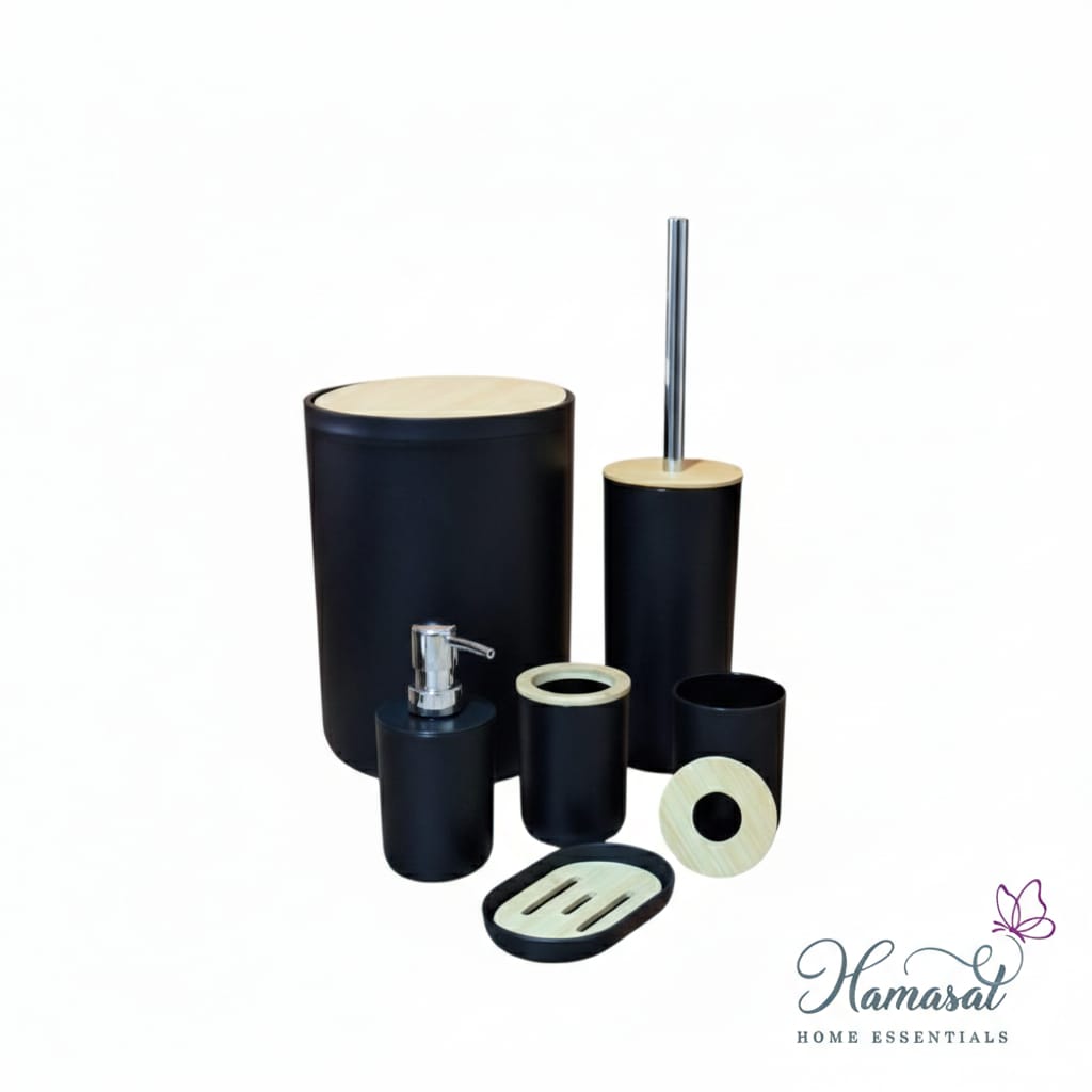 6-Piece Bathroom Accessories Set – Round