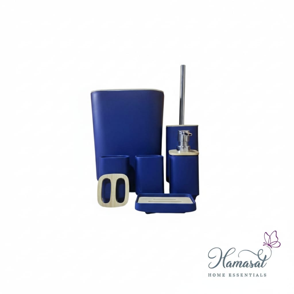 6-Piece Bathroom Accessories Set – Square