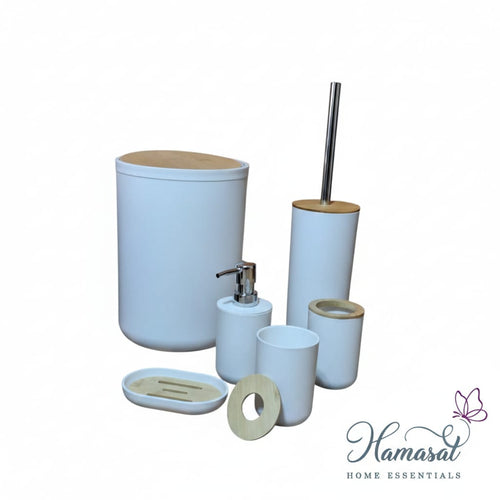 6-Piece Bathroom Accessories Set – Round