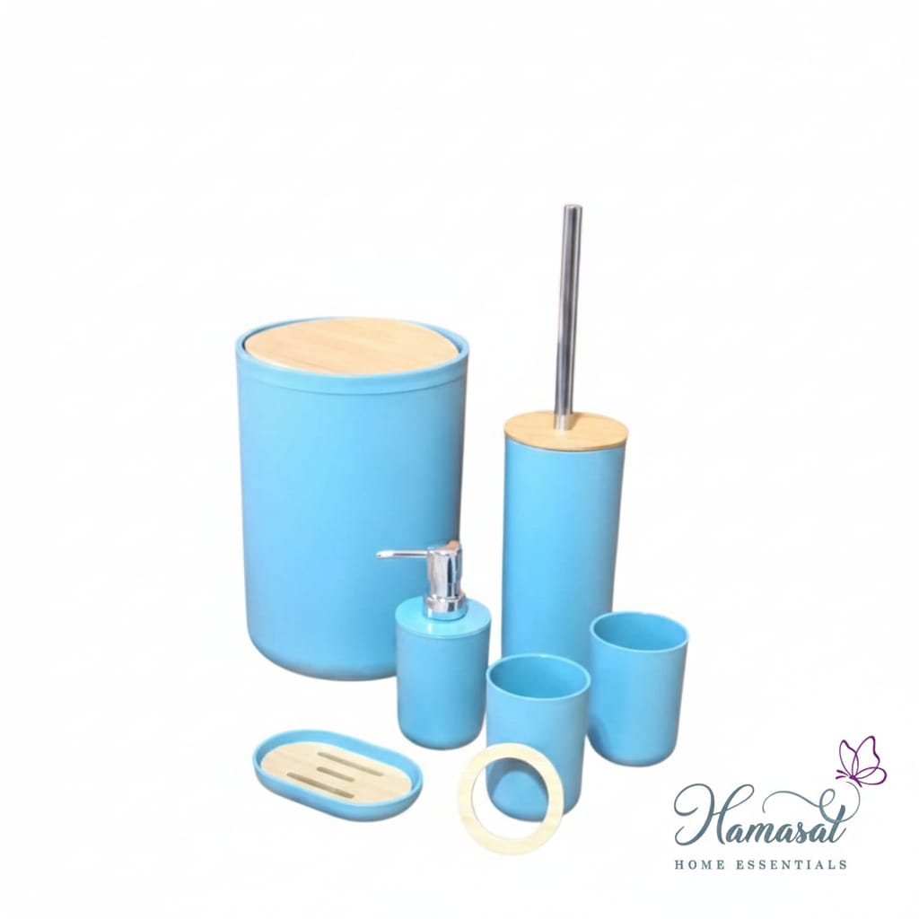 6-Piece Bathroom Accessories Set – Round