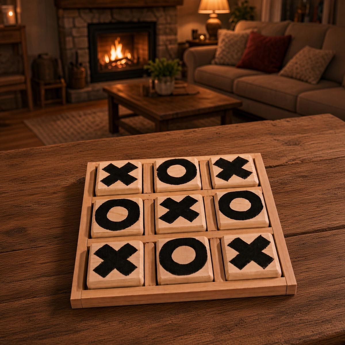Wooden XO Game - by Maison du bois