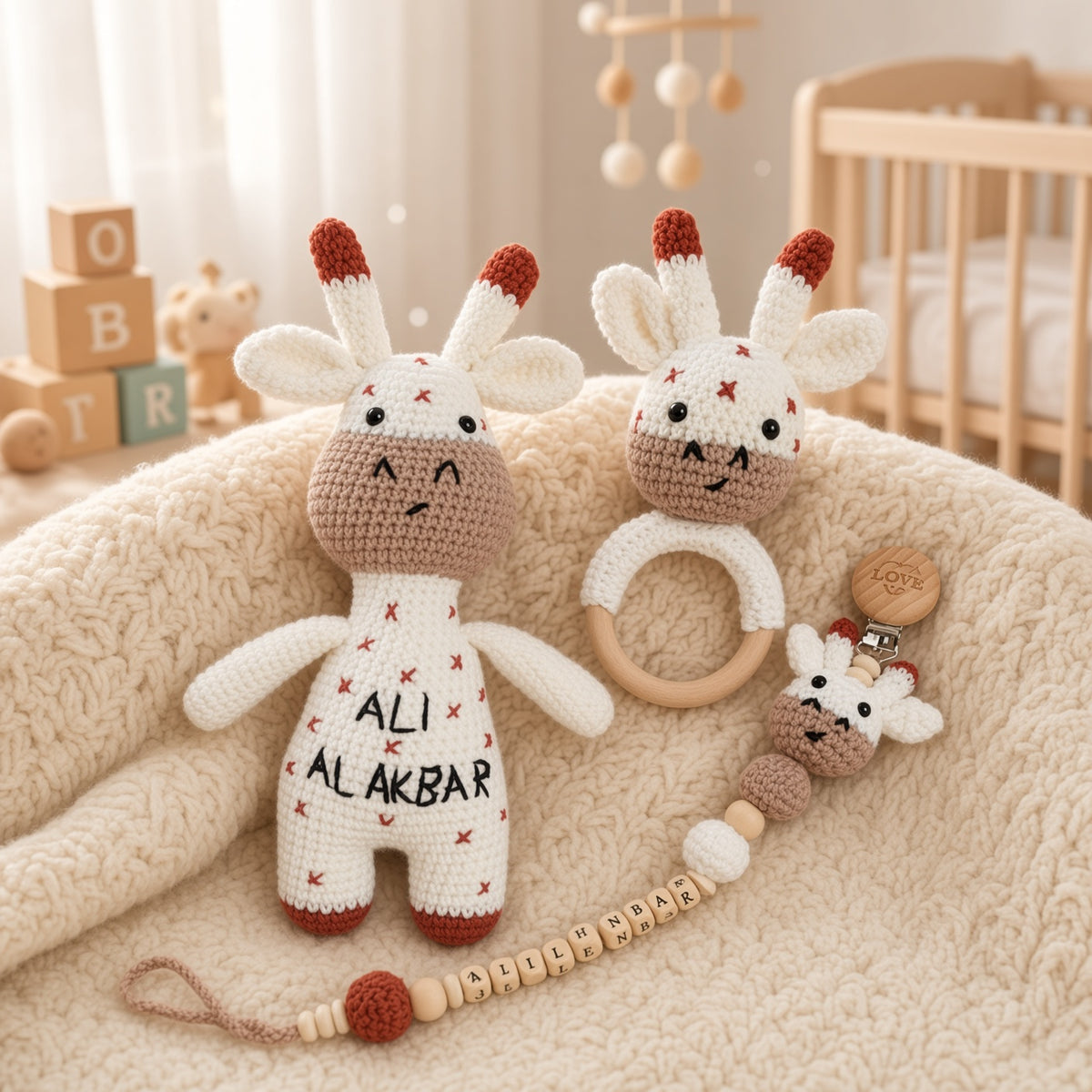 Crochet Giraffe Set (3pcs) - by Classy Touch