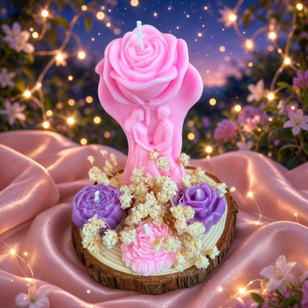 Rose Couple Candle - by Candles by Ward