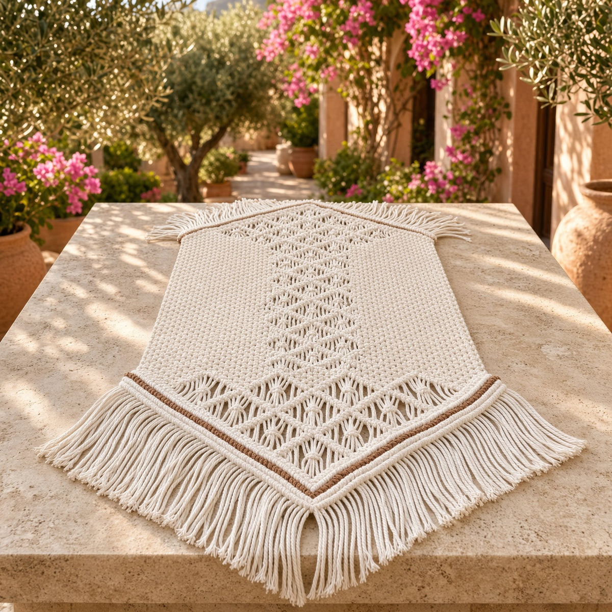 Macramé Table Runners - by Art of Thread