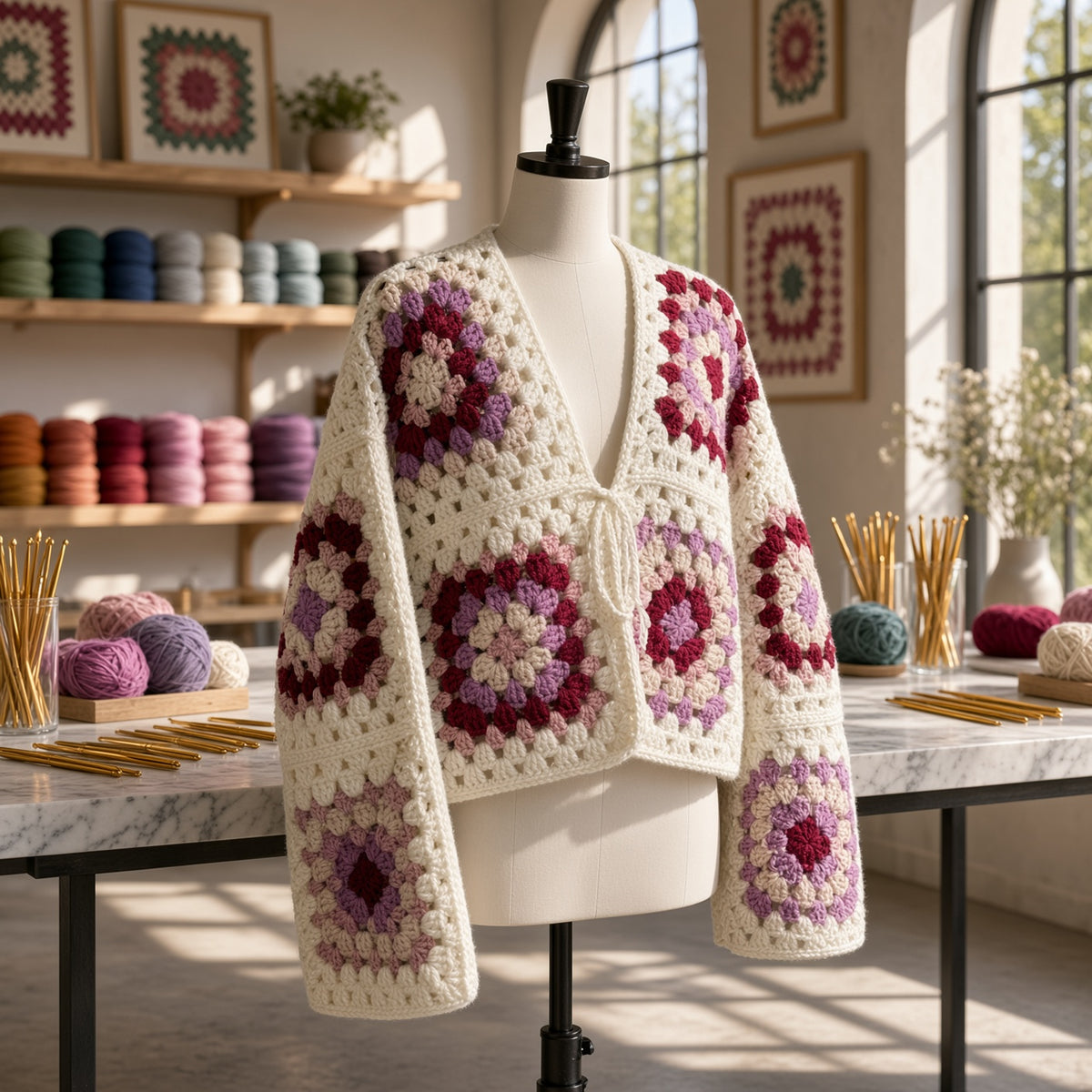 Crochet Cardigan - by Lunari