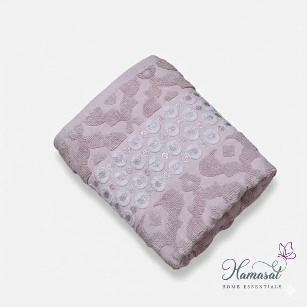 Circular Woven Relief Towel (50x90cm)