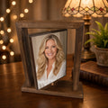 Rotating Wooden Photo Frame -by Maison du Bois