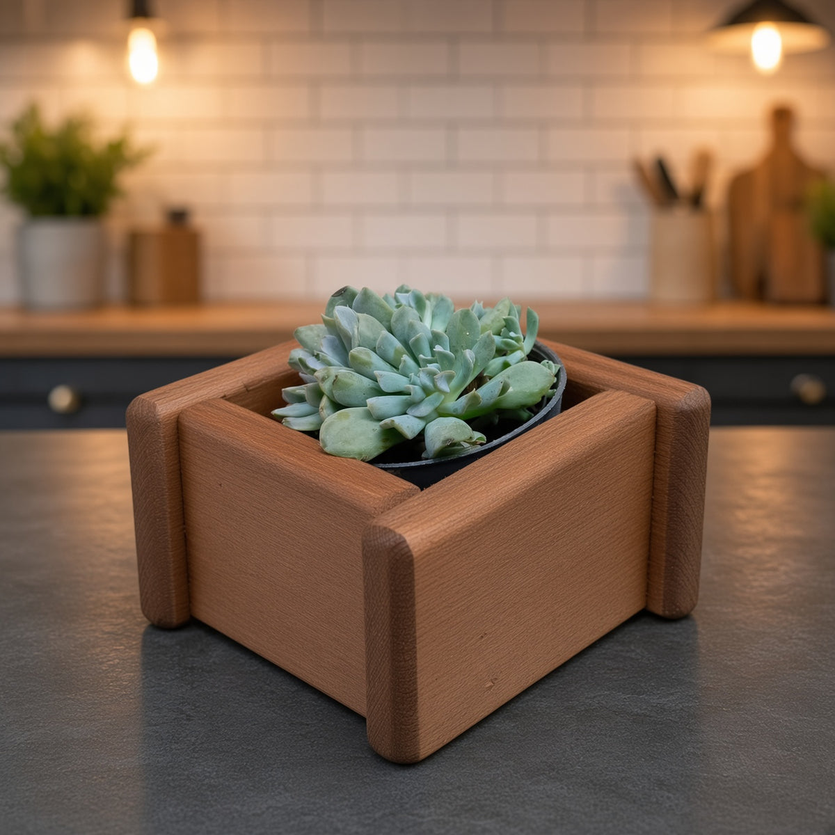 Wooden Plant Holder - by Maison du Bois
